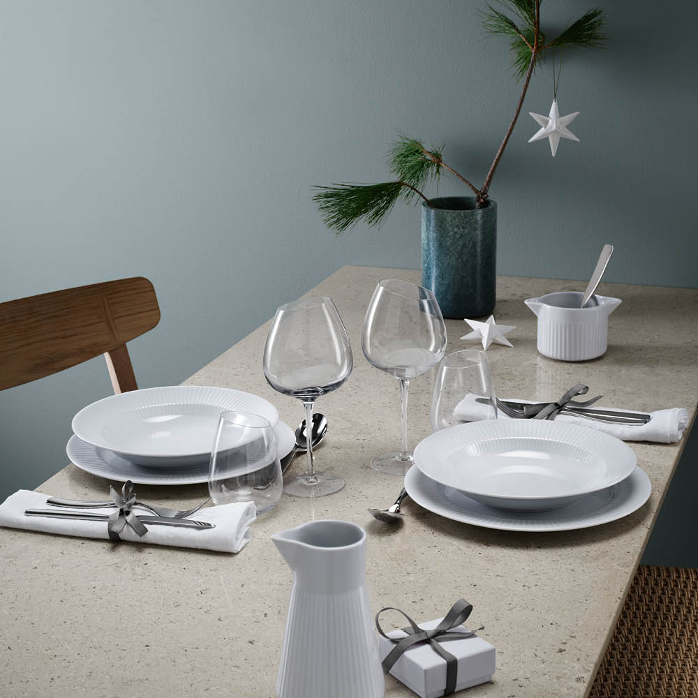 Eva Trio Legio Nova tallrik djup 25 cm 4-pack vit