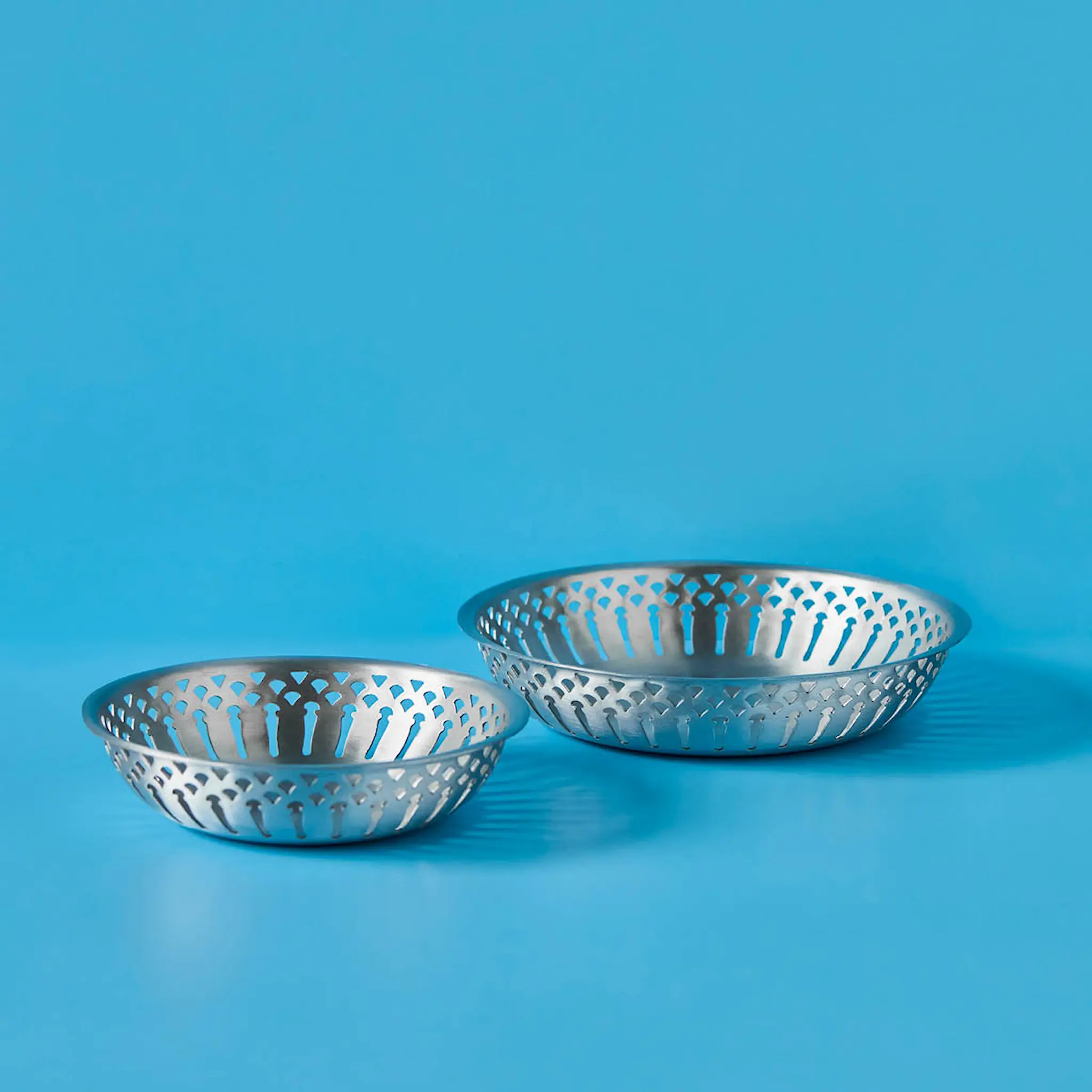 Nicolas Vahé Brödkorg 2-pack antik silverfinish