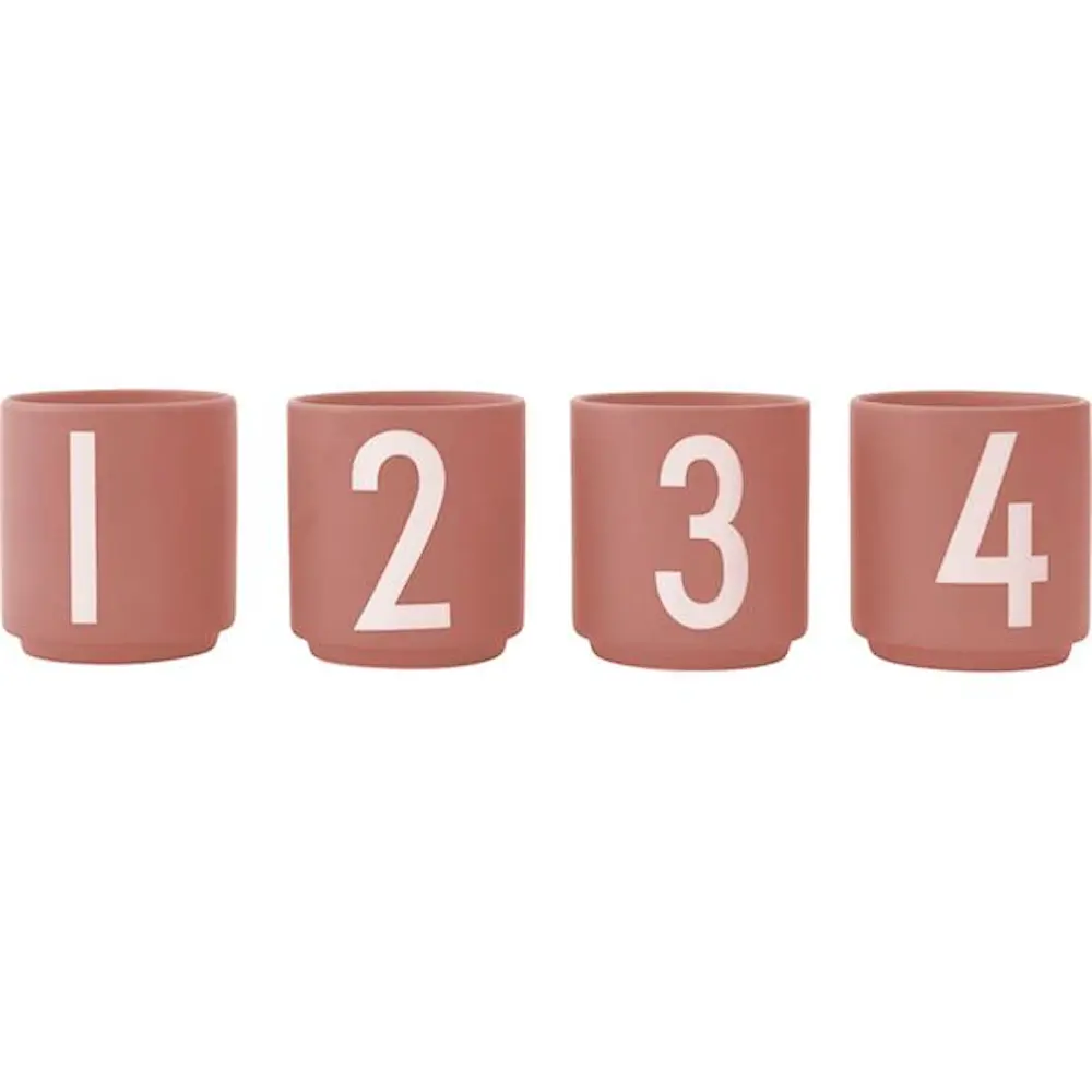 Design Letters Espressokuppi 4 kpl Nude