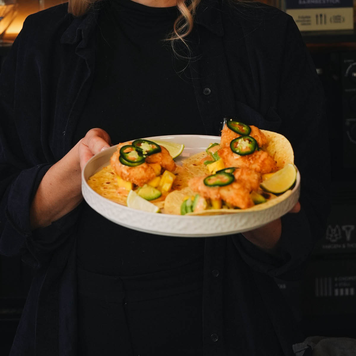 Vargen & Thor Servisen C tallerken 25x25 cm 4 stk hvit