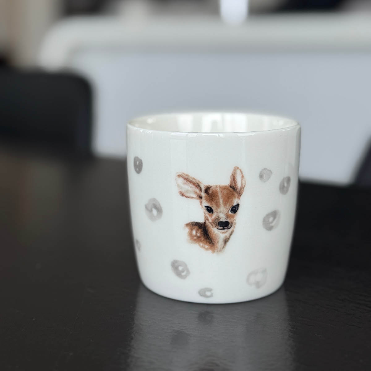 Sögne Home Barnmugg Rådjur 25 cl vit