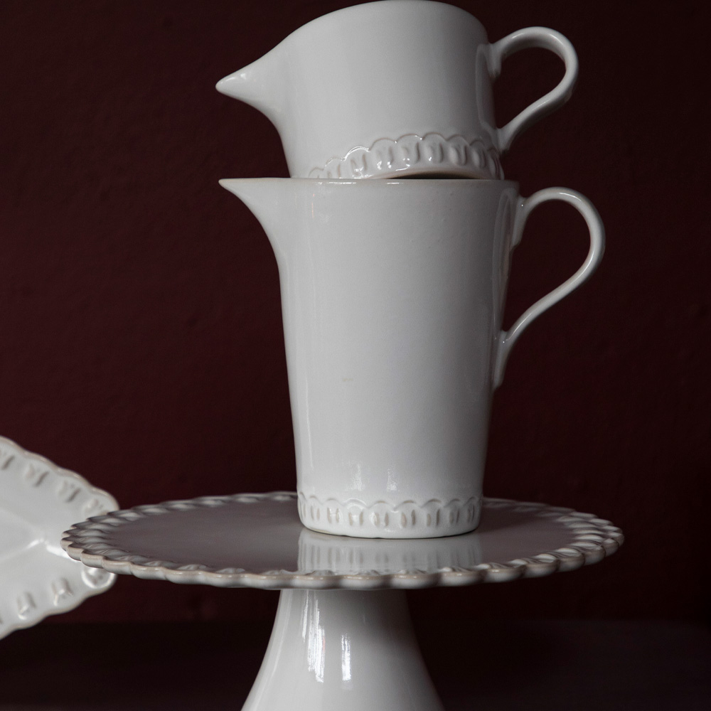 PotteryJo Tulipa Tårtfat 30 cm Vit