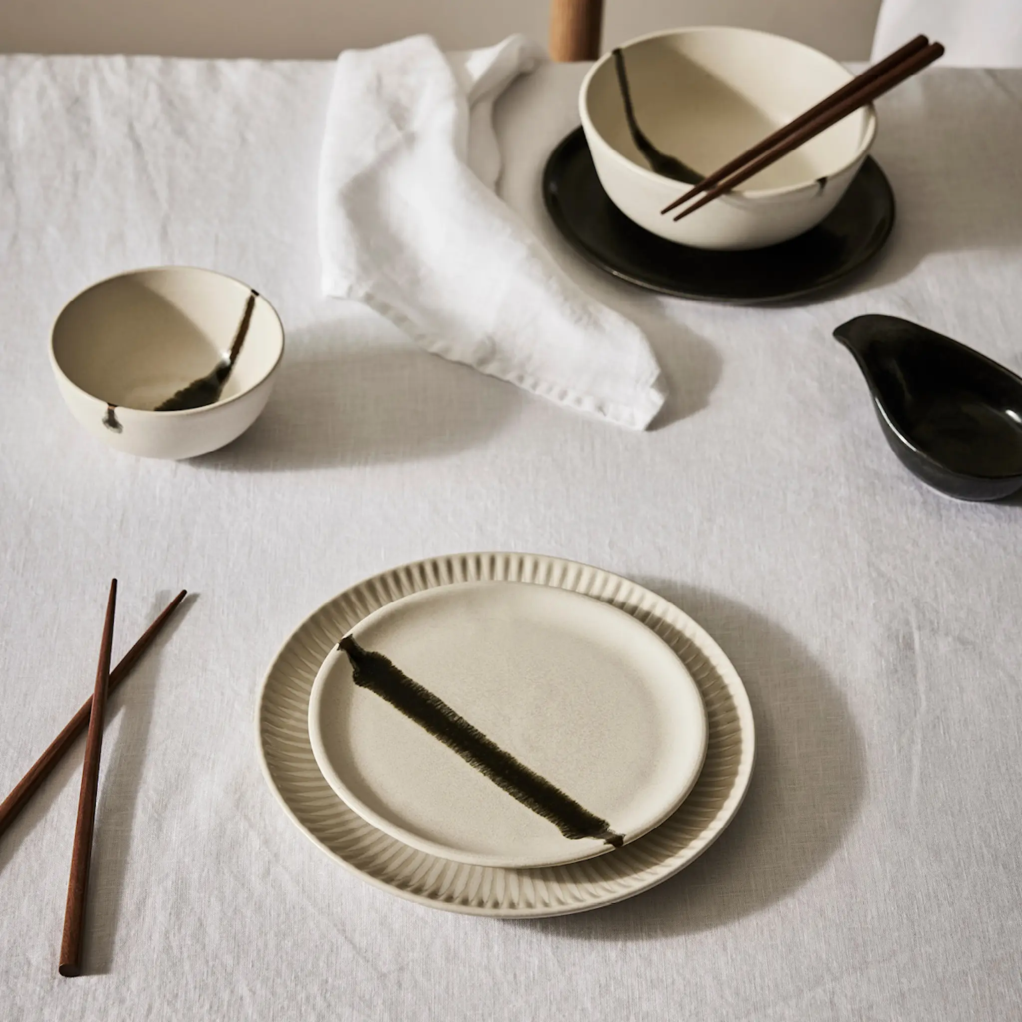 Tell Me More Toledo skål 16 cm hvit/svart/grønn hover