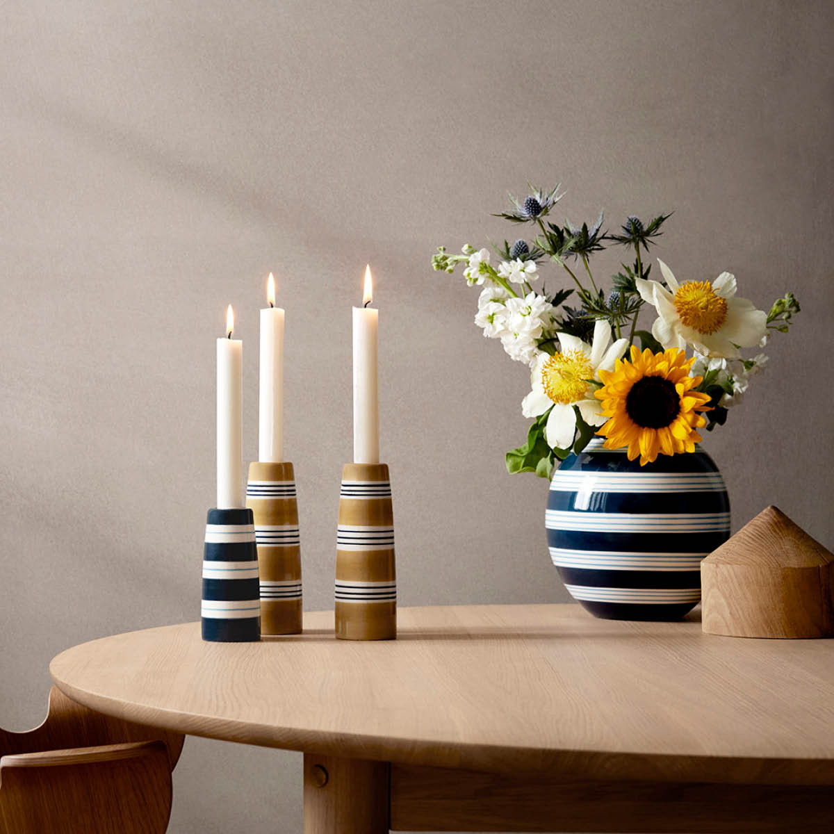 Kähler Omaggio Nuovo Maljakko 20,5 cm Tummansininen