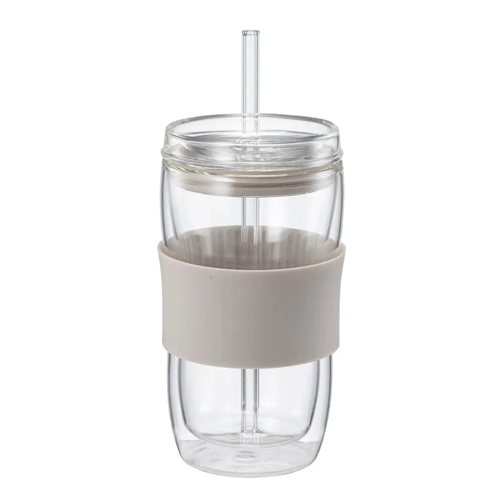 Sipster dobbelvegget drikkeglass 30 cl varm grå