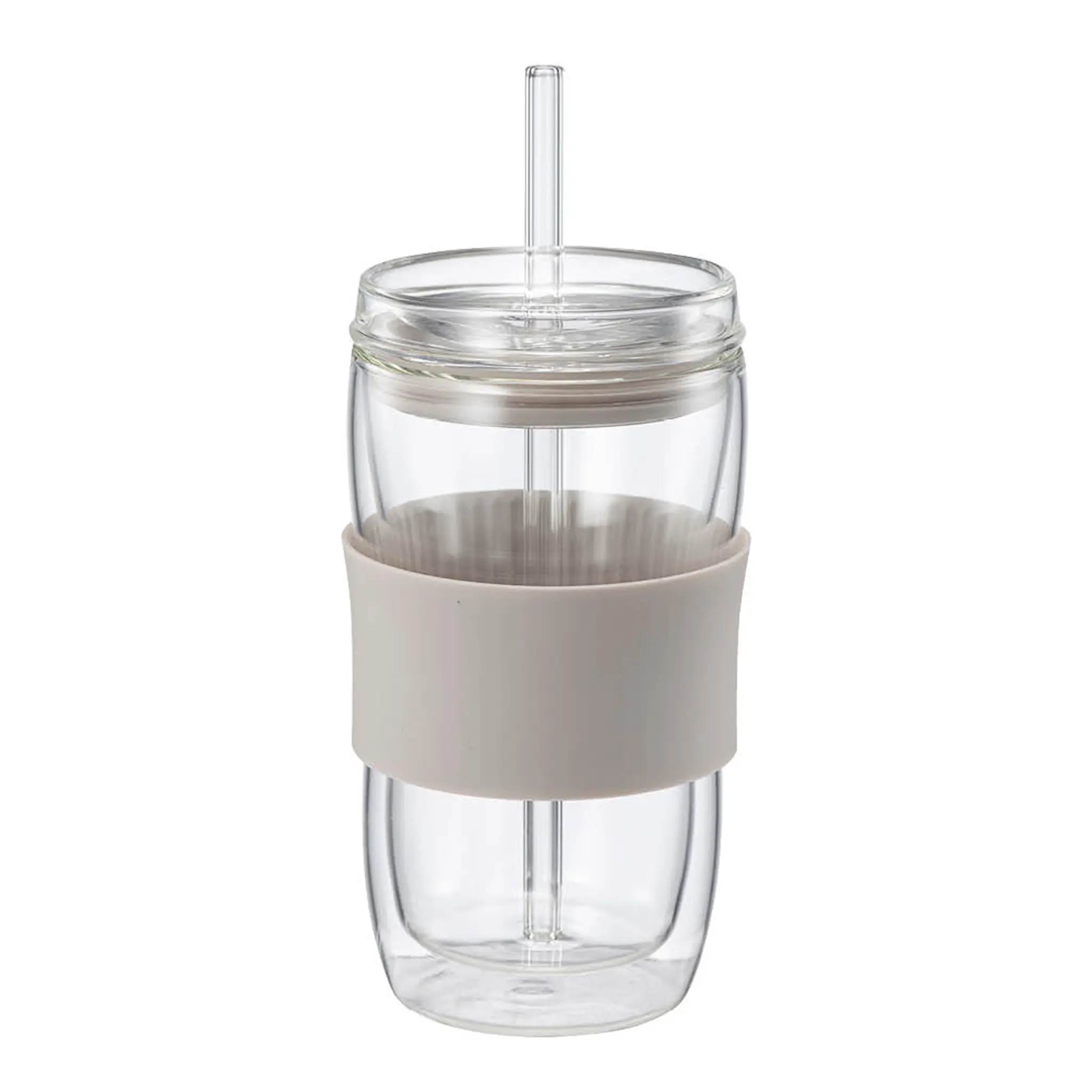 Modern House Sipster dubbelväggat dricksglas 30 cl klar varmgrå