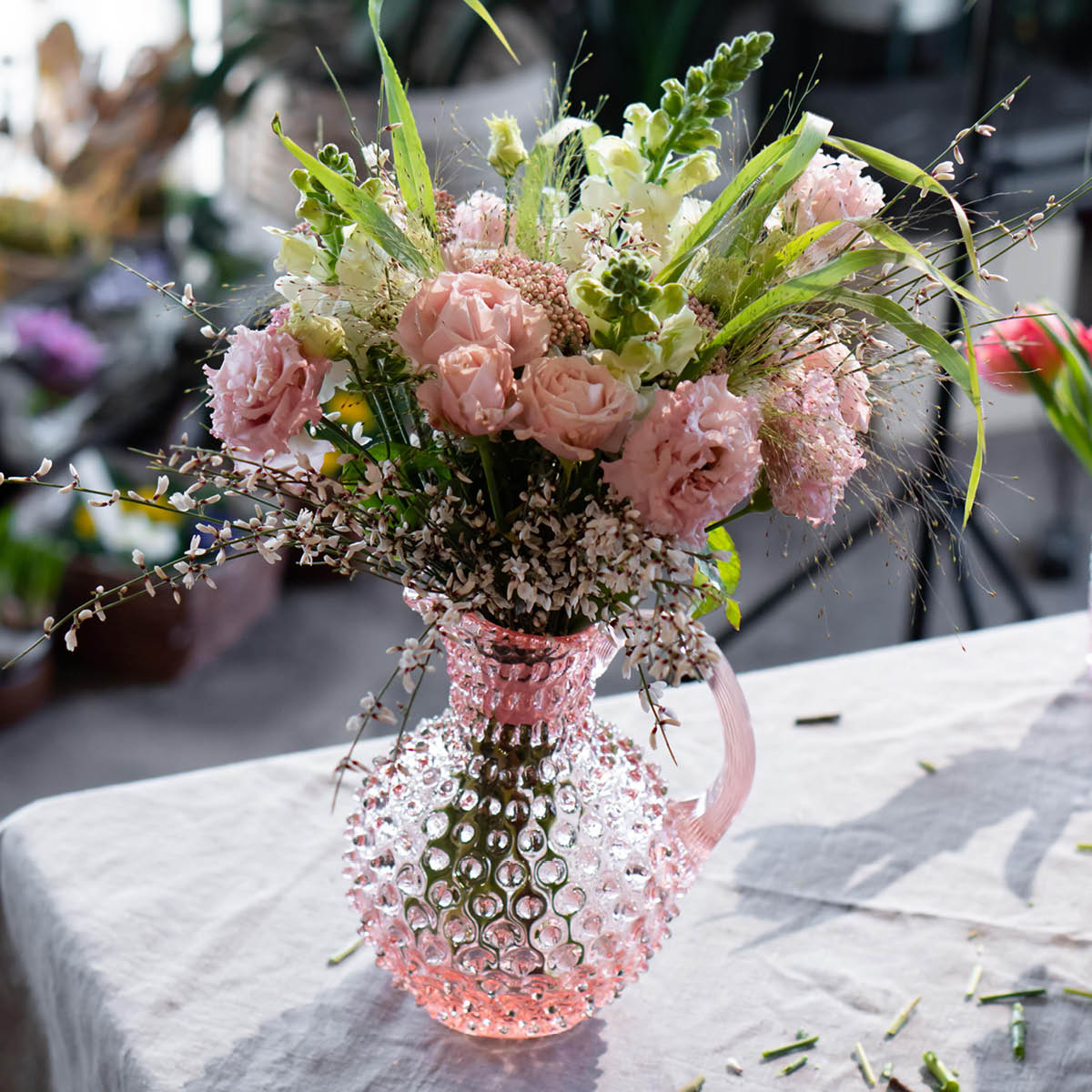 Klimchi Hobnail karaff 1 l rosaline