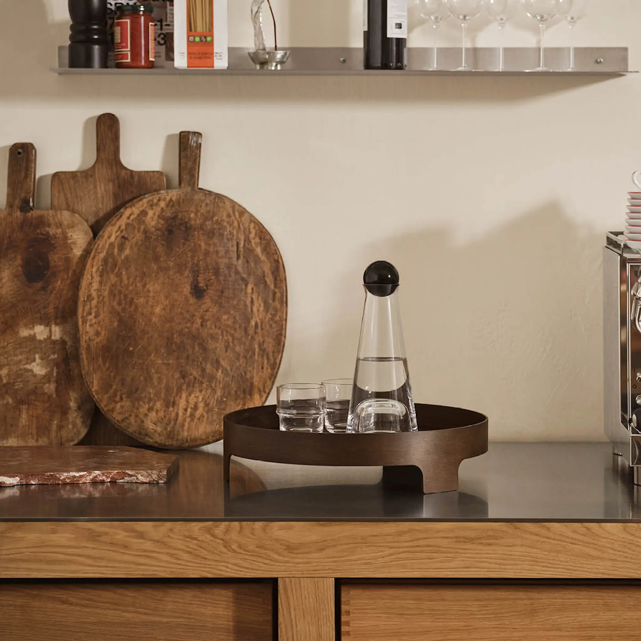 Design House Stockholm Bridge Tarjotin 42 cm Tumma tammi