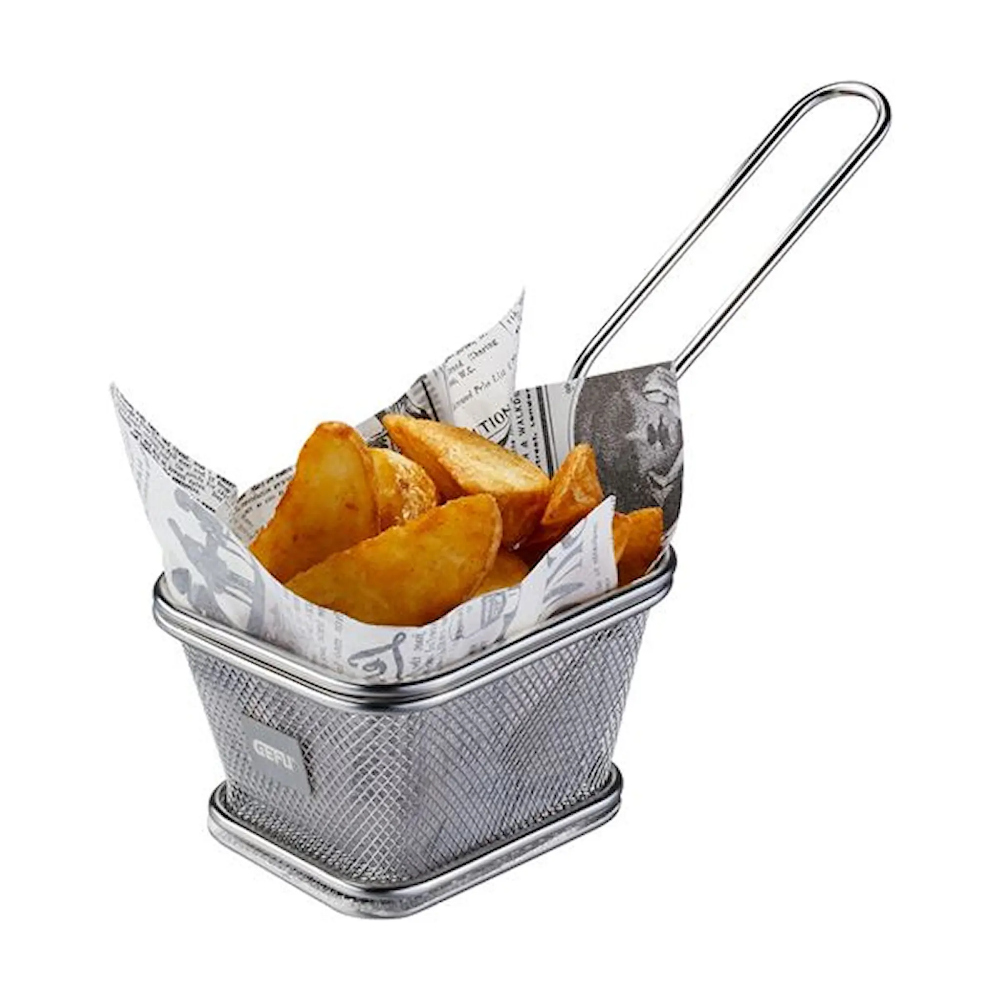 Gefu BBQ serveringskorg mini 10,5x9 cm stål