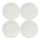 Icons tallrik 28 cm 4-pack vit/beige