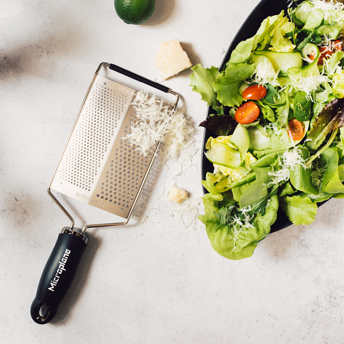 Microplane Gourmetrivjärn Dubbel Fin/Grov Rostfri