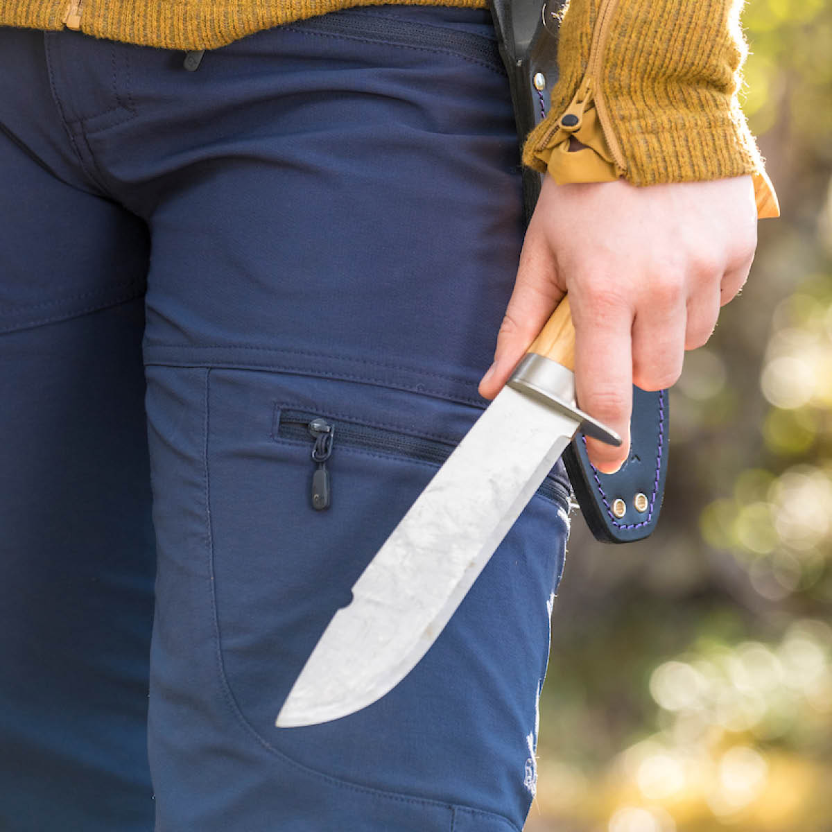 Brusletto Villmarka allroundkniv 29 cm olivträ