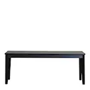 Ellie bänk 120x45x30 svart ekträ