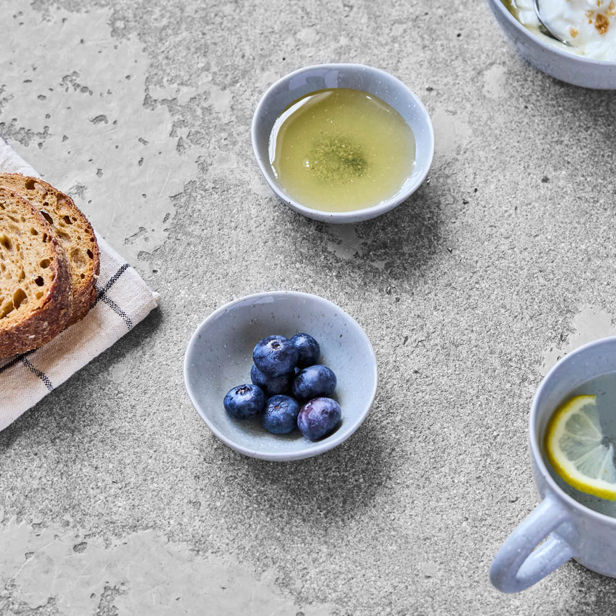 House Doctor Vida skål 6 cl 4 stk  8x3,2 cm lyseblå