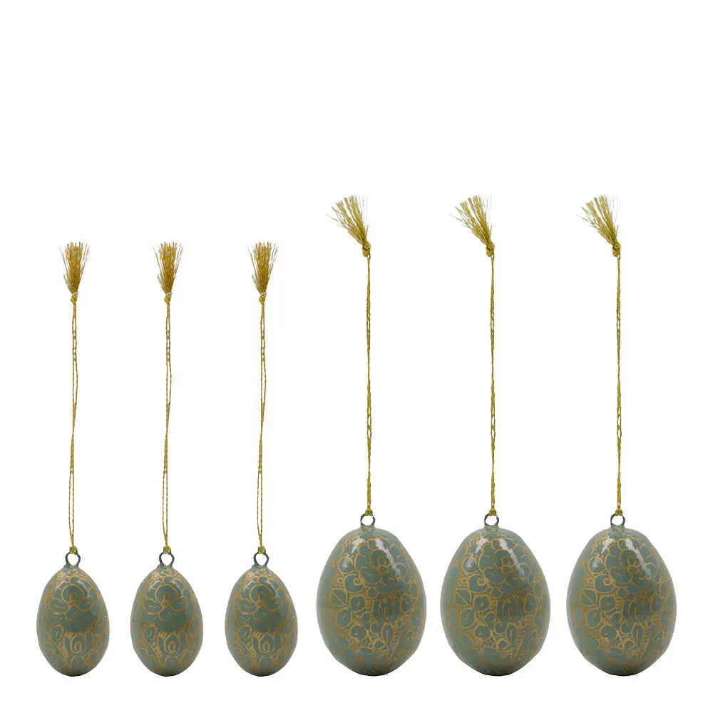 Bloom Puinen Pääsiäismuna 6 kpl Vaaleansininen