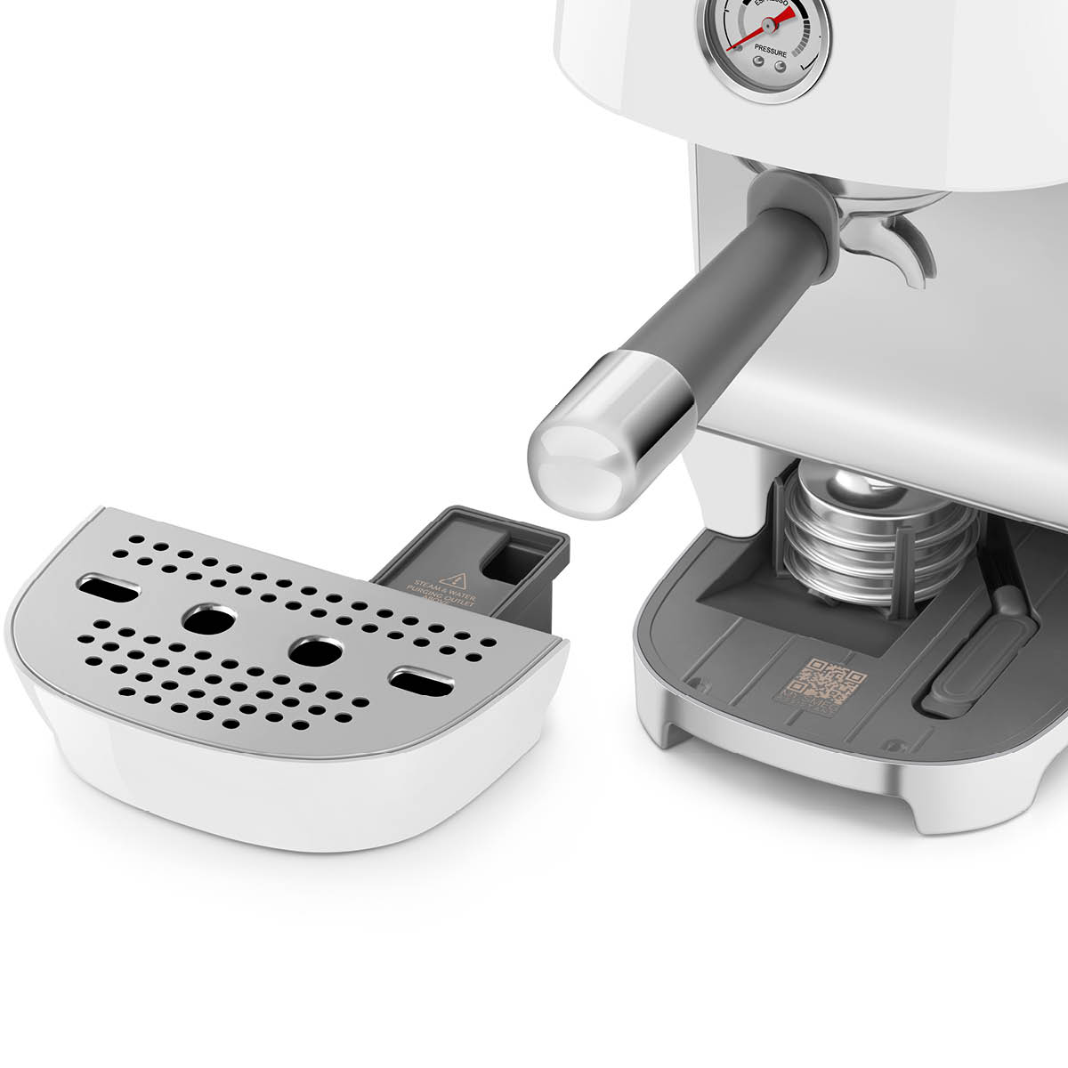 Smeg Smeg Manuaalinen Espressokone Cold Brew -toiminnolla ECF03 Valkoinen