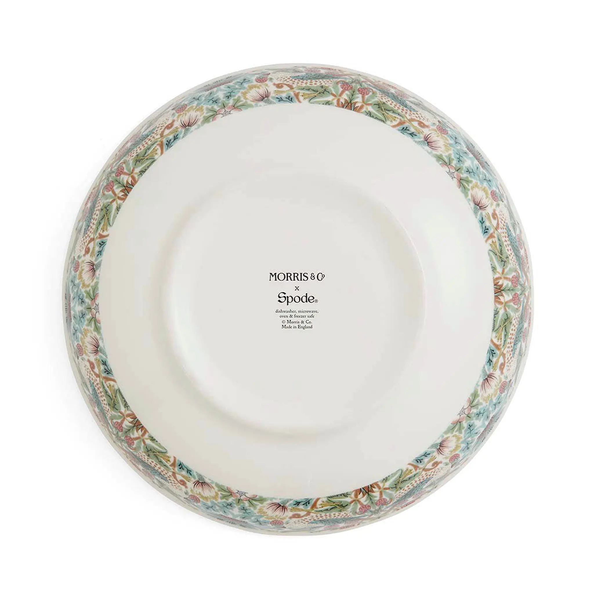 Spode Morris & Co låg skål 16 cm strawberry thief