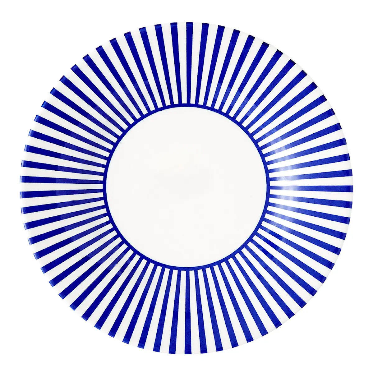 Spode Steccato assiett smalrandig 18 cm koboltblå