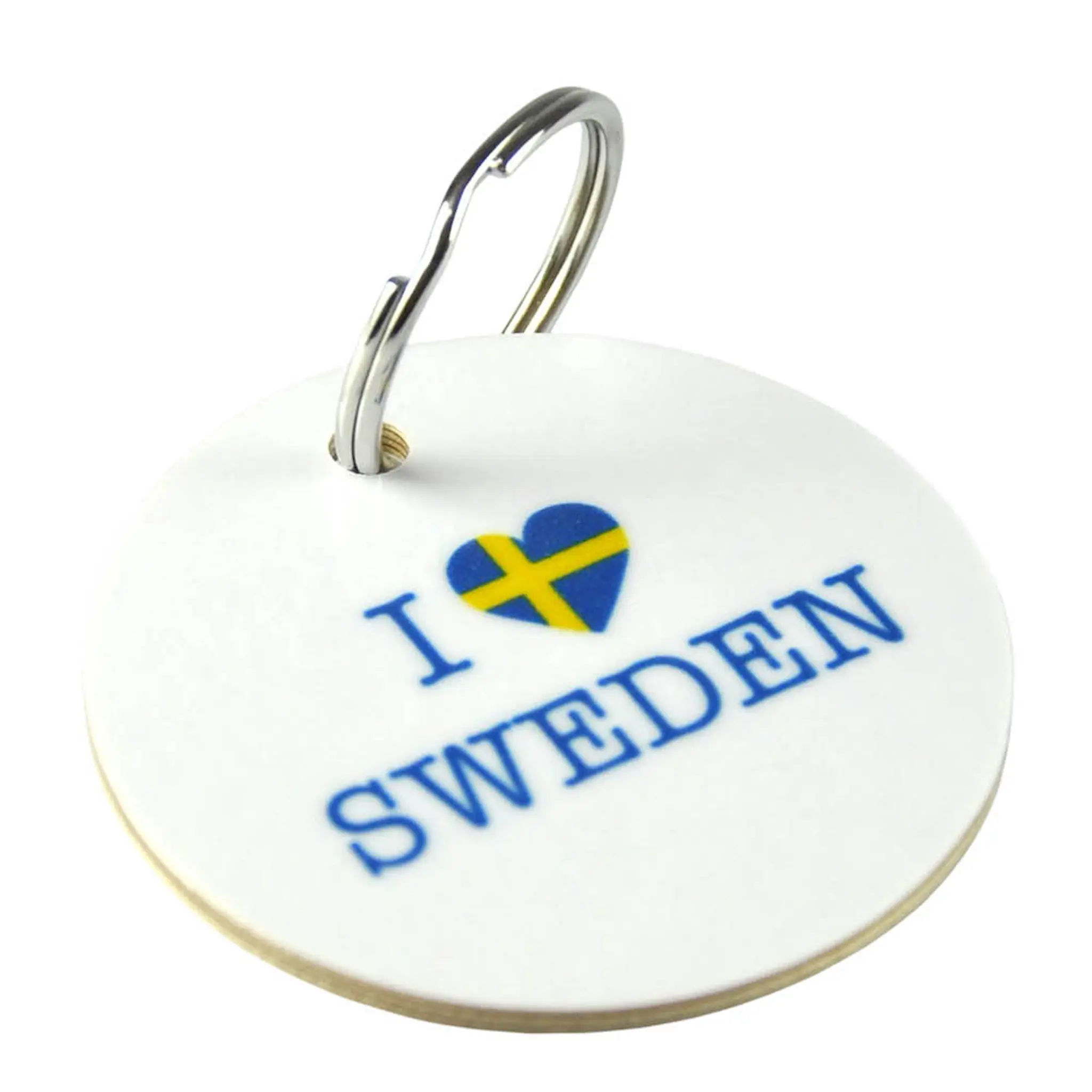 Mellow Design Nyckelring 5 cm I love Sweden
