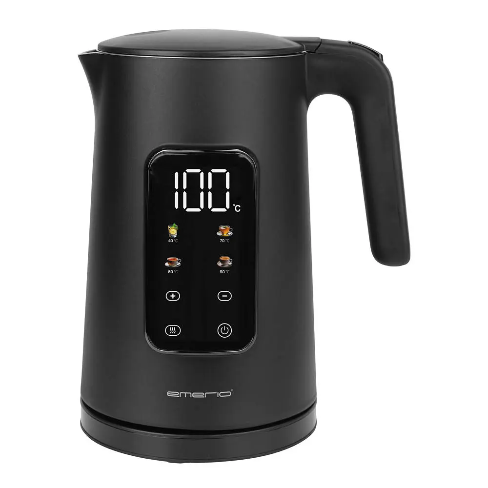 Emerio Vedenkeitin digitaalinen 1,7 L Musta