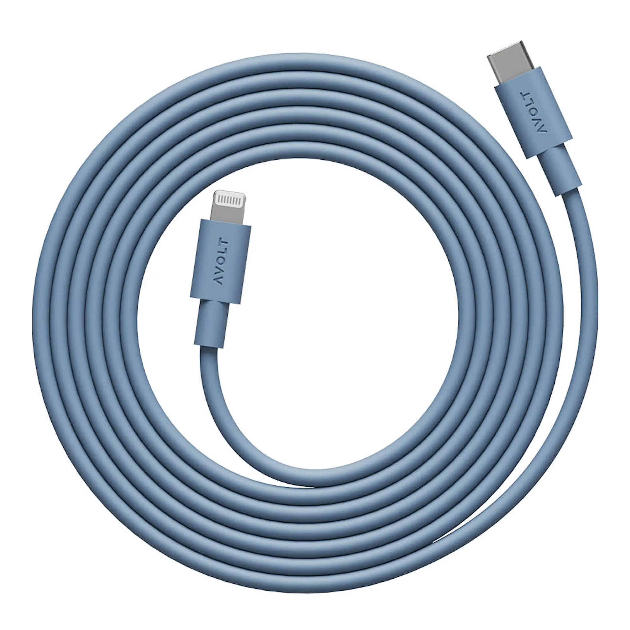 Avolt Cable 1 USB-C - Lightning Kaapeli 2 m Shark Blue