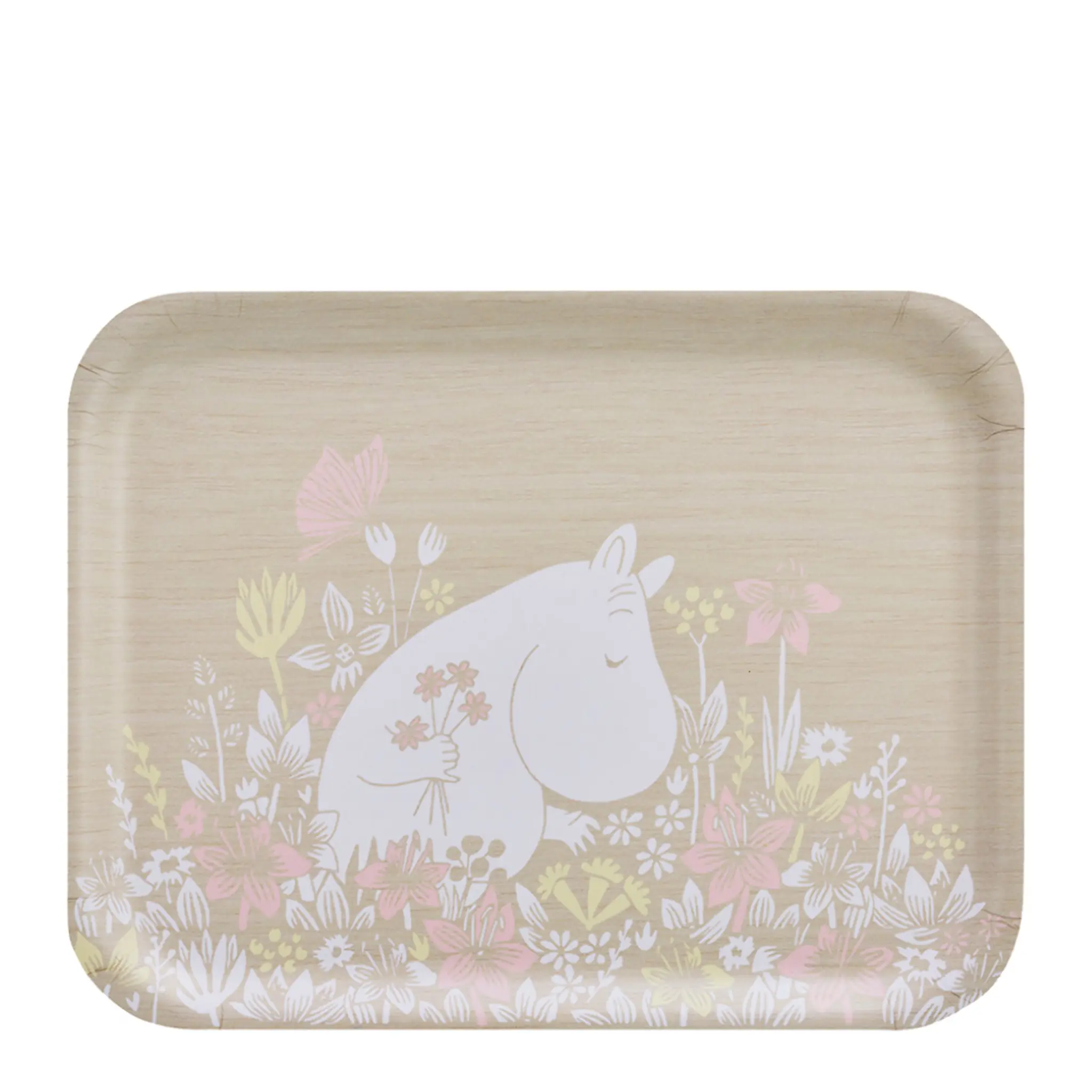 Muurla Mumin bricka 36x28 cm blomsteräng
