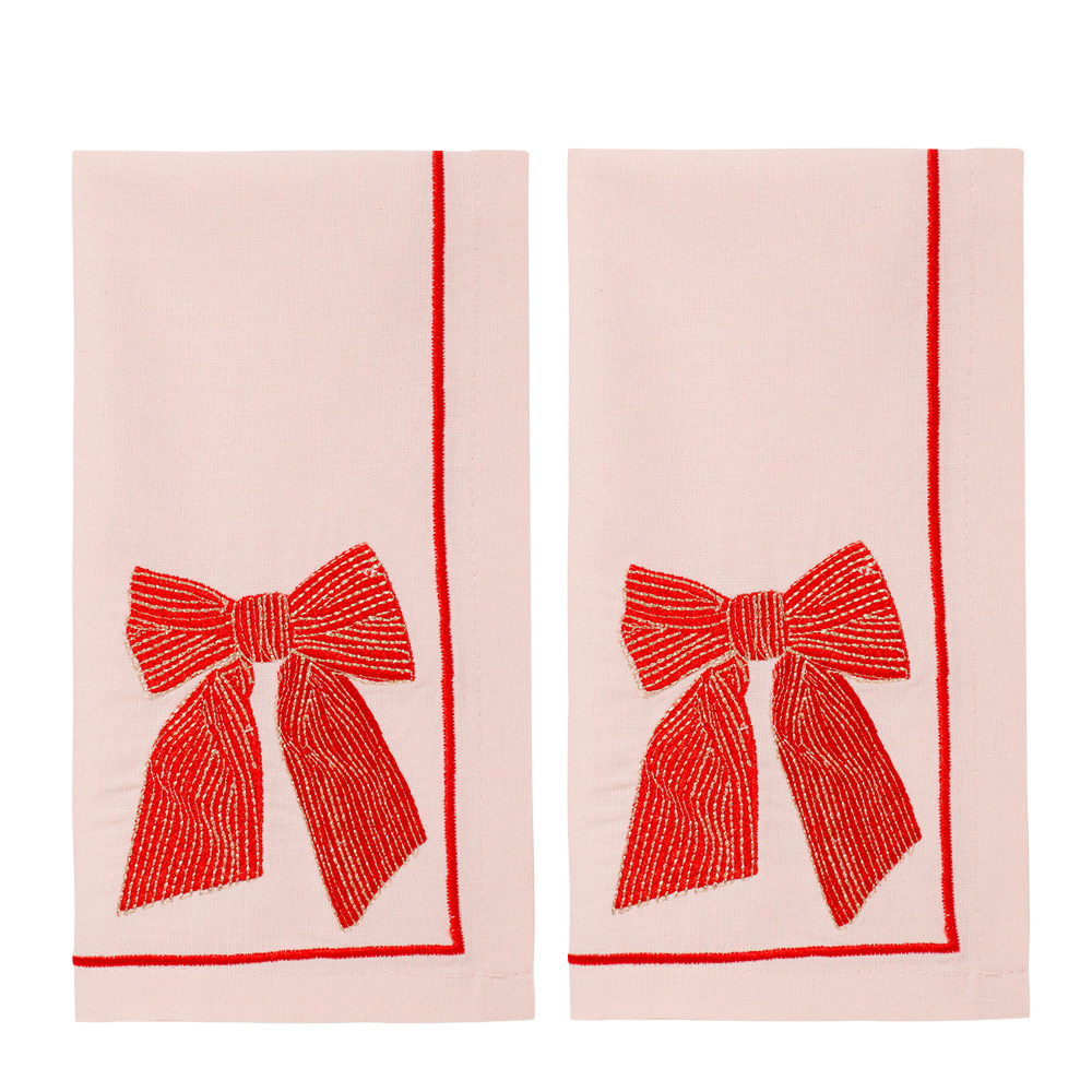 Vondels Santa's Favorites servett 45 cm 2-pack Rosett rosa