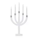 Elias adventsljusstake 67x35 cm vit/silver