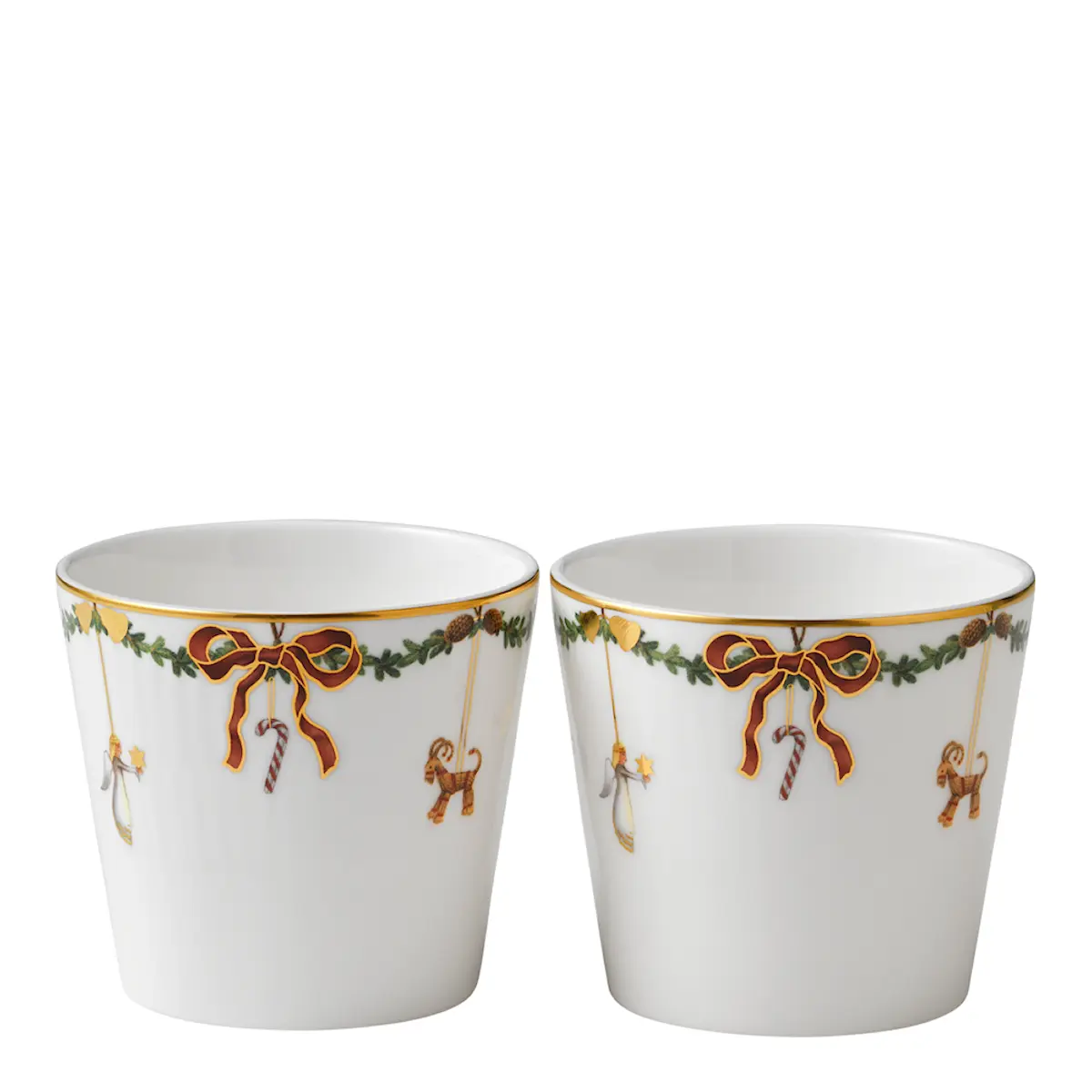Royal Copenhagen Star Fluted Christmas Kopp 30 cl 2-pack