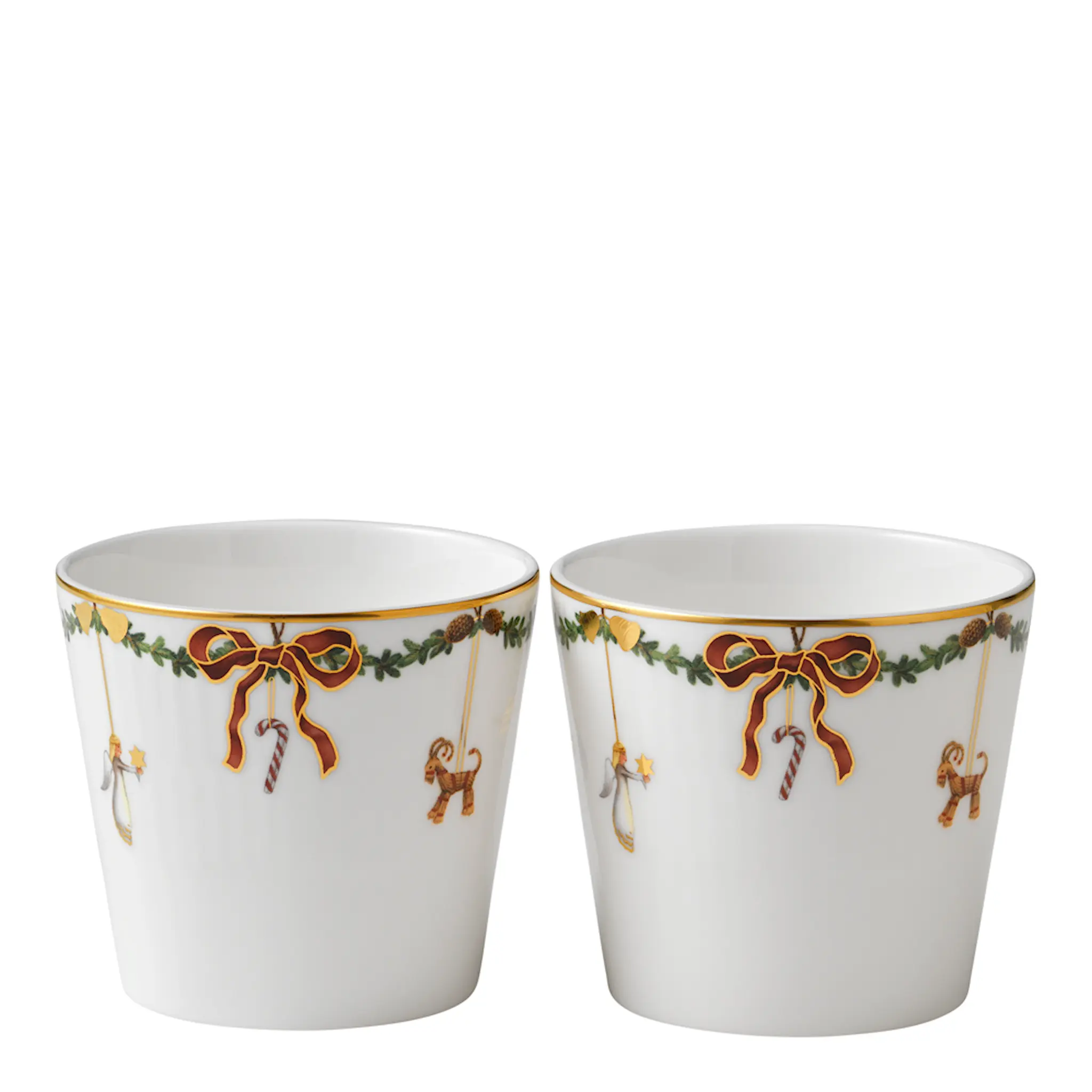 Royal Copenhagen Star Fluted Christmas Kopp 30 cl 2-pack