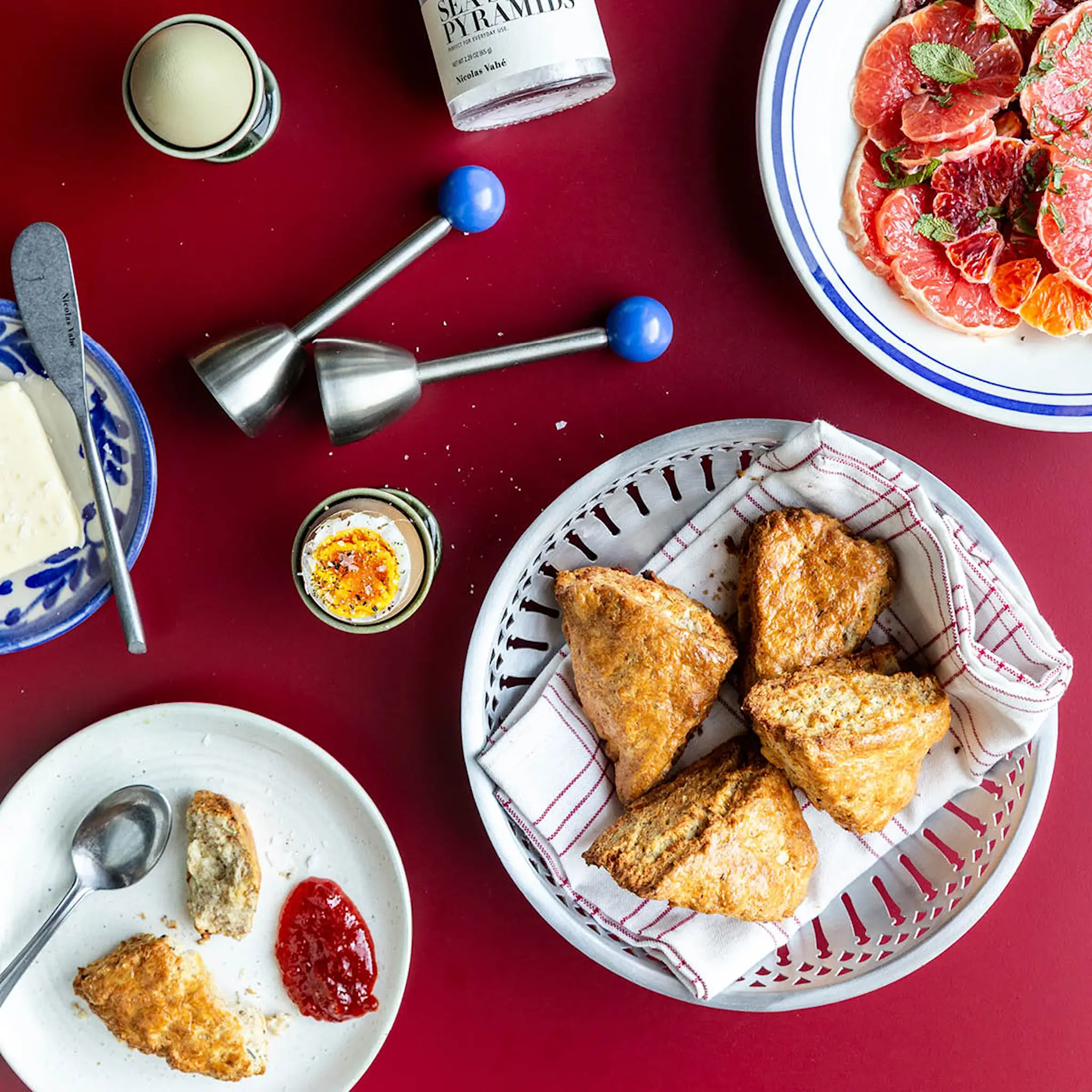 Nicolas Vahé Brödkorg 2-pack antik silverfinish