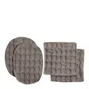Big Waffle sminkpads återanvändbar 8x8 cm 4-pack clay