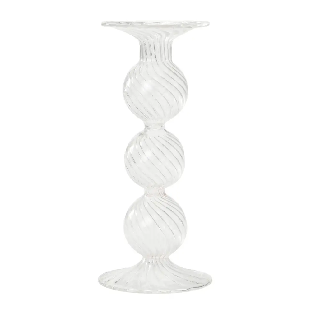 Swirl Kynttilänjalka 22 cm Kirkas