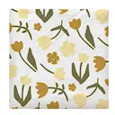 Rosita servett 33x33 cm vit/gul