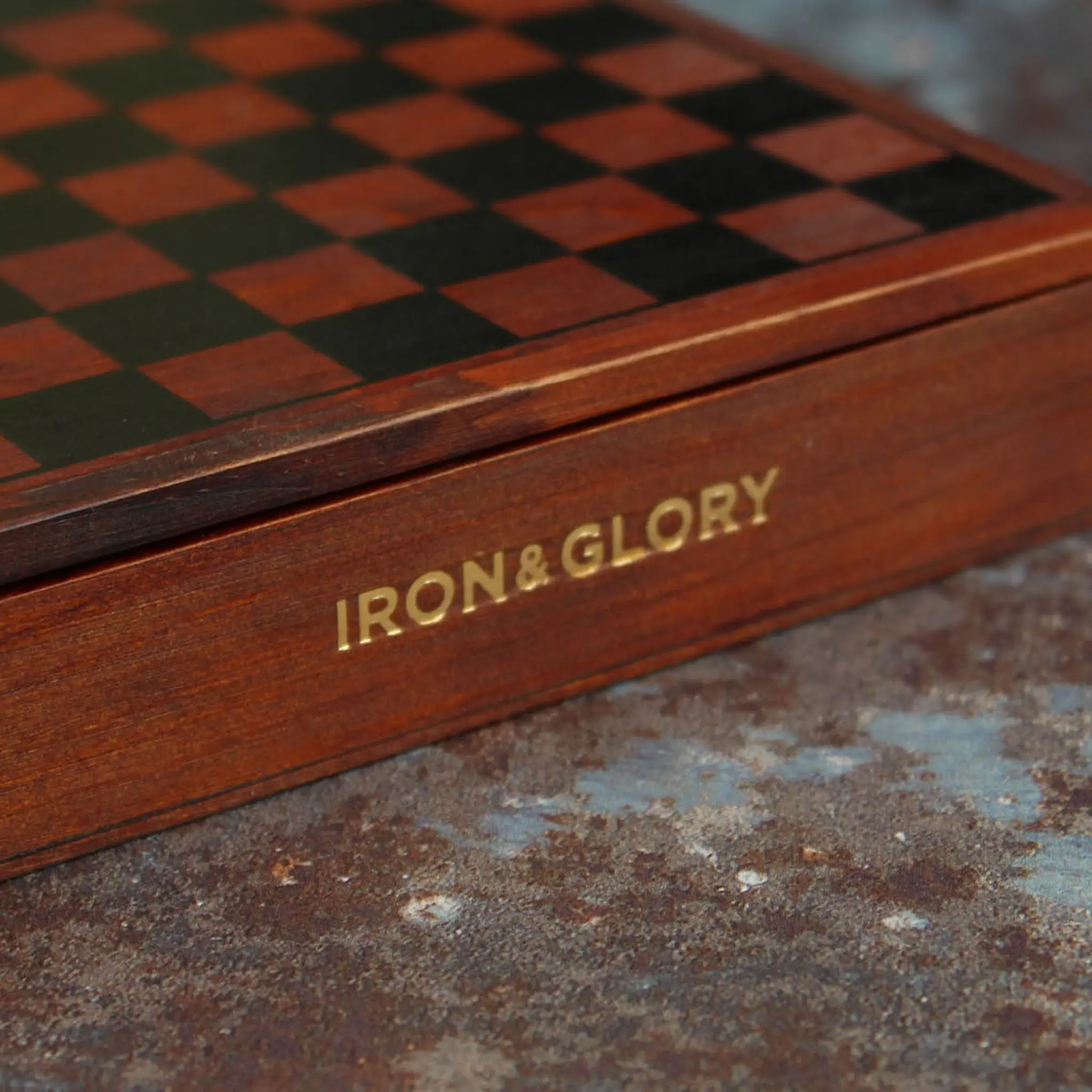Iron & Glory Spelsamling Games Night 4-i-1 14 cm trä