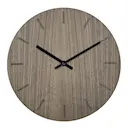 Walnut väggklocka 28 cm valnöt med svart visare
