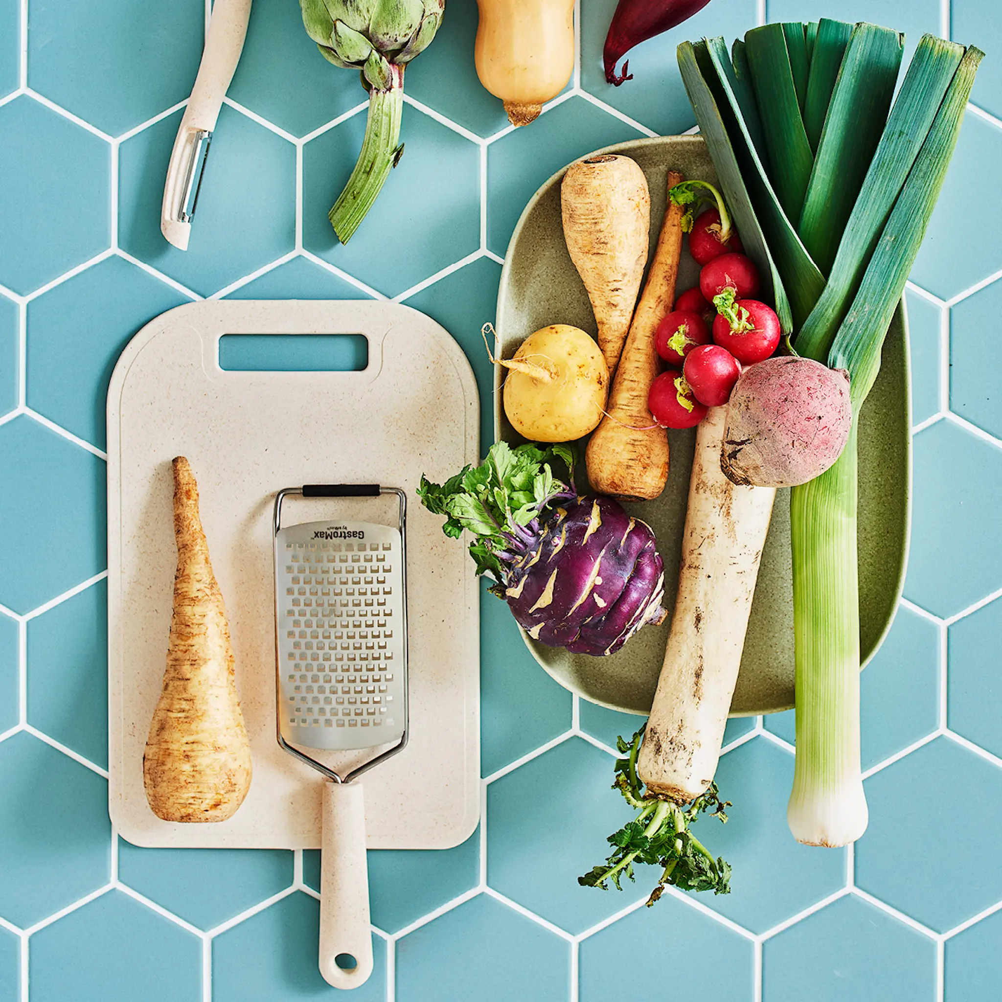 Gastromax BIO range skärbräda 25x10 cm linne