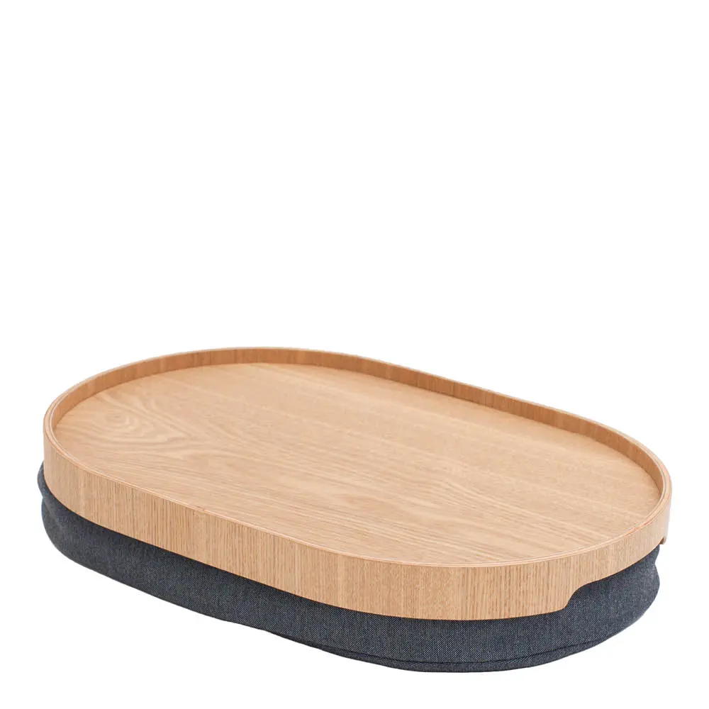 Curveline knebrett anti-slip 39x26 cm piltre/grå