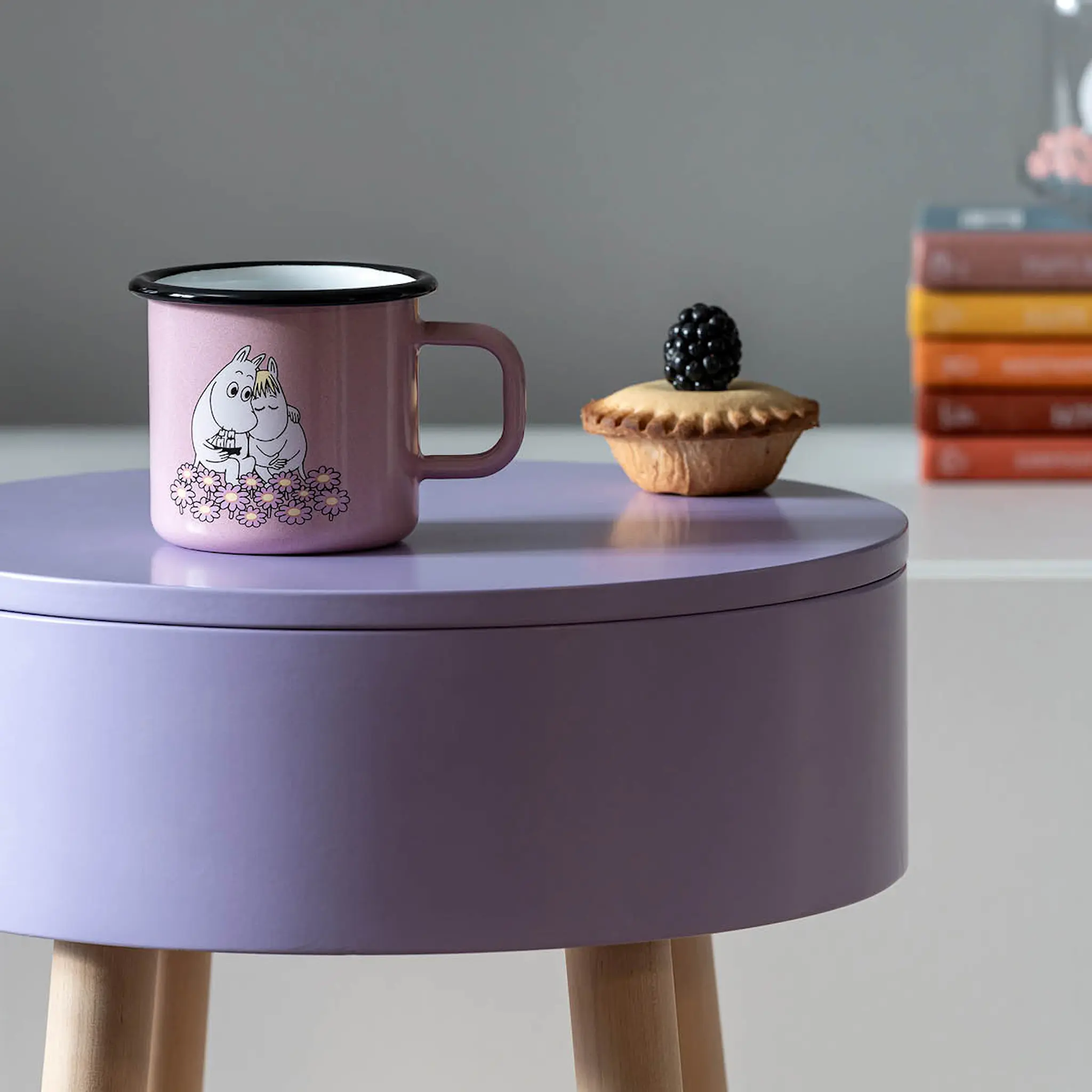 Muurla Mumin emaljmugg tillsammans 37 cl