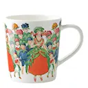 Elsa Beskow August mugg med handtag 40 cl vit