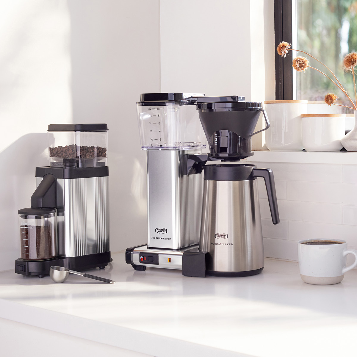 Moccamaster Burr kaffekvern KM5 polished silver