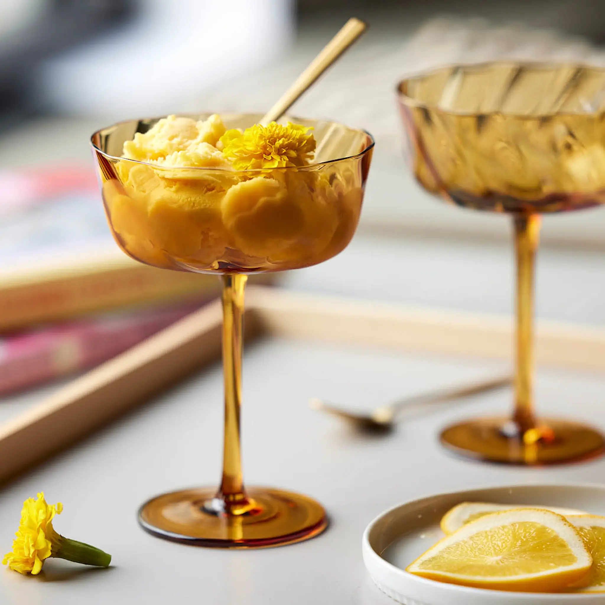 Lyngby Glas Vienna Samppanjalasi coupe 30 cl 4 kpl Meripihka