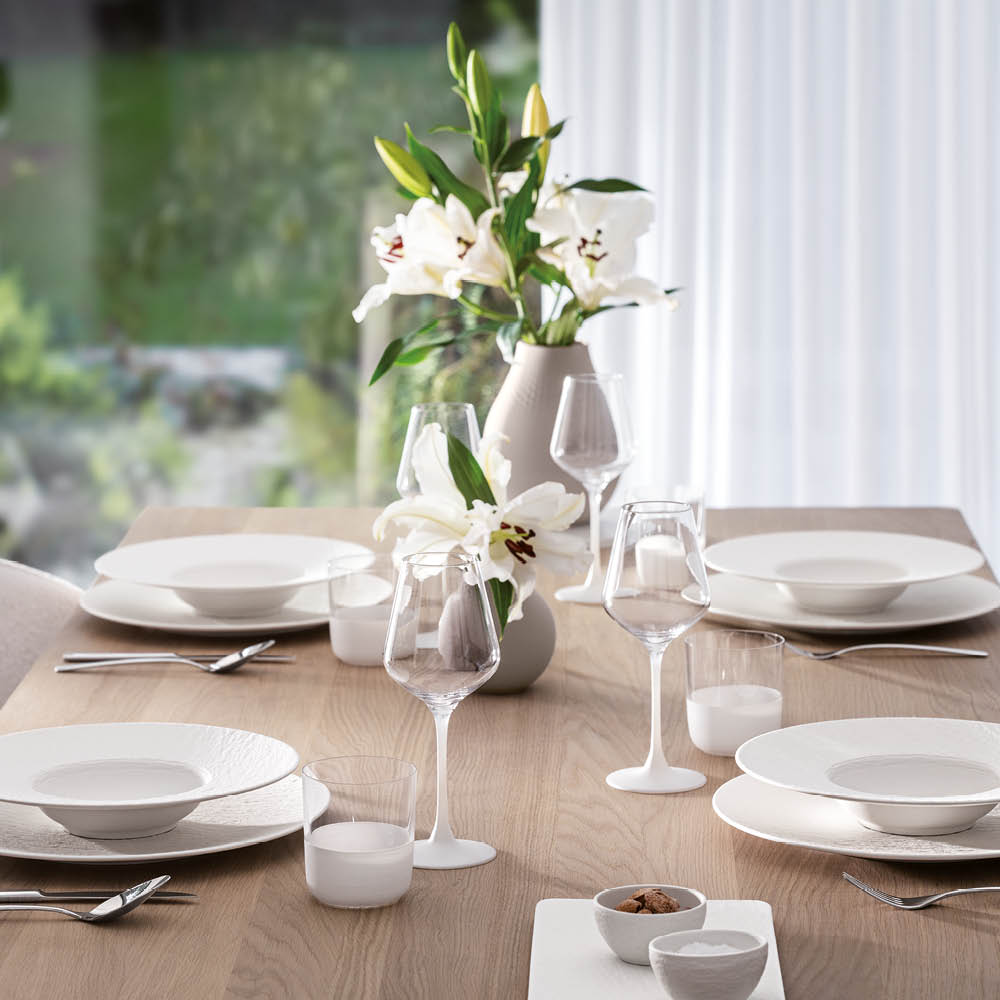 Villeroy & Boch Manufacture Rock Blanc Vitvinsglas 38 cl 4-pack Vit