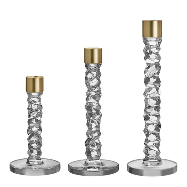 Carat ljusstake 3-pack guld