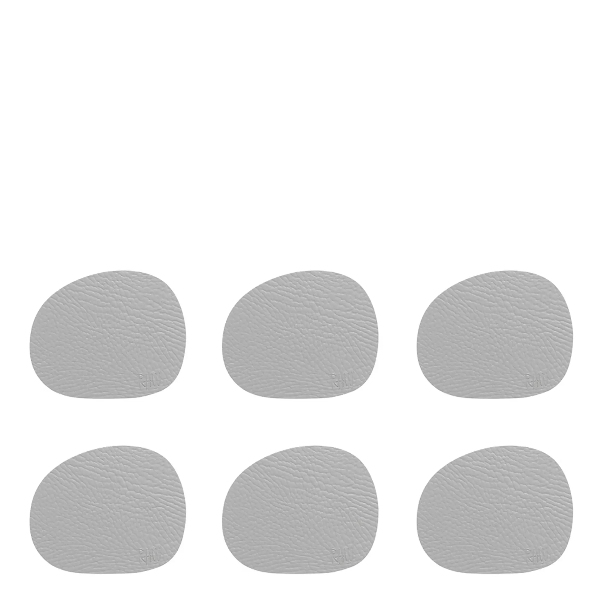 Aida RAW Buffalo Glasunderlägg 12,2x10 cm 6-pack Ljusgrå