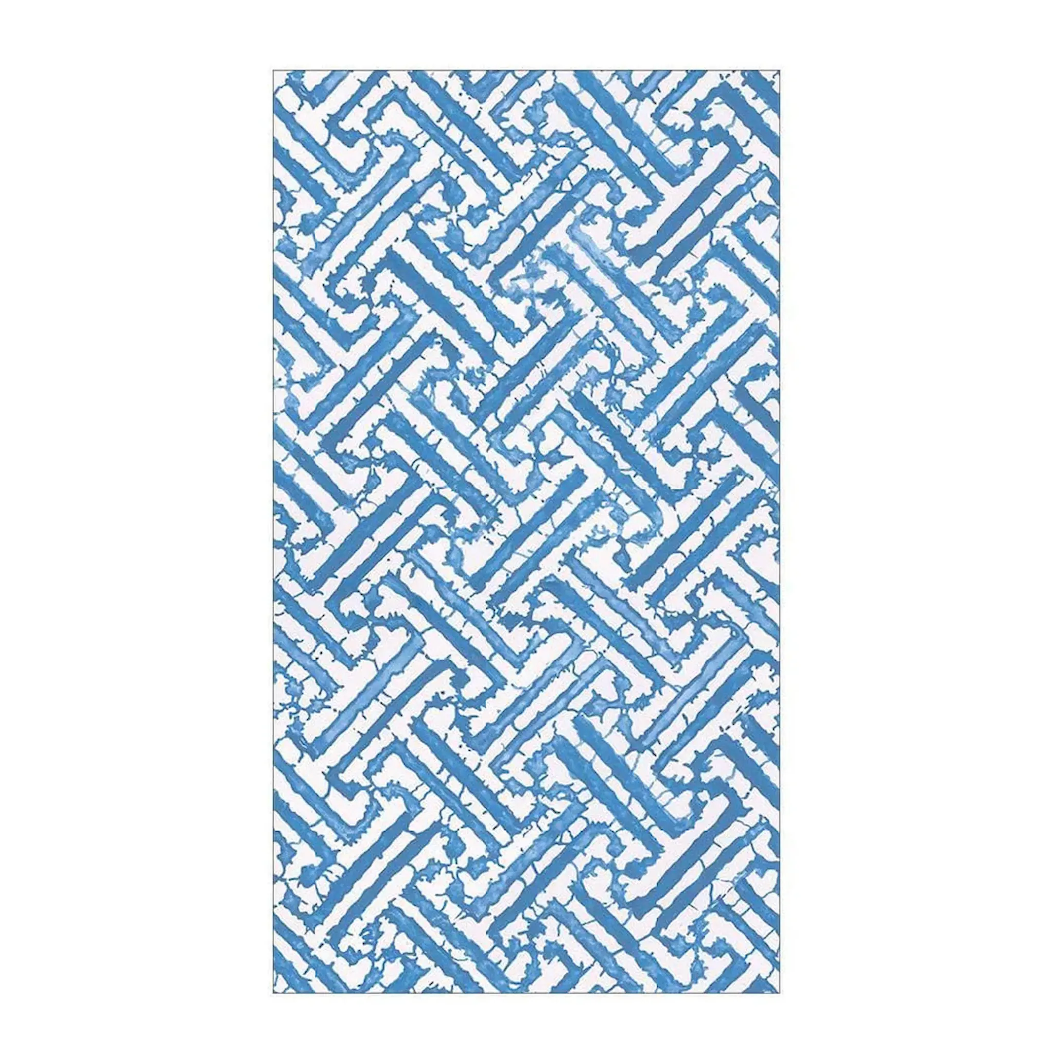 Caspari Fretwork servett 32,5x40 cm 15-pack blå/vit