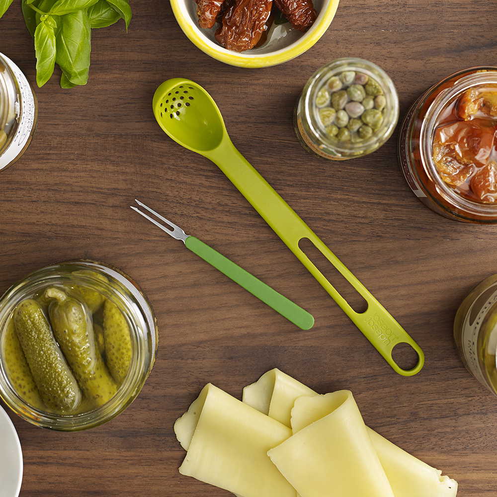 Joseph Joseph Scoop&pick skje m/sil grønn