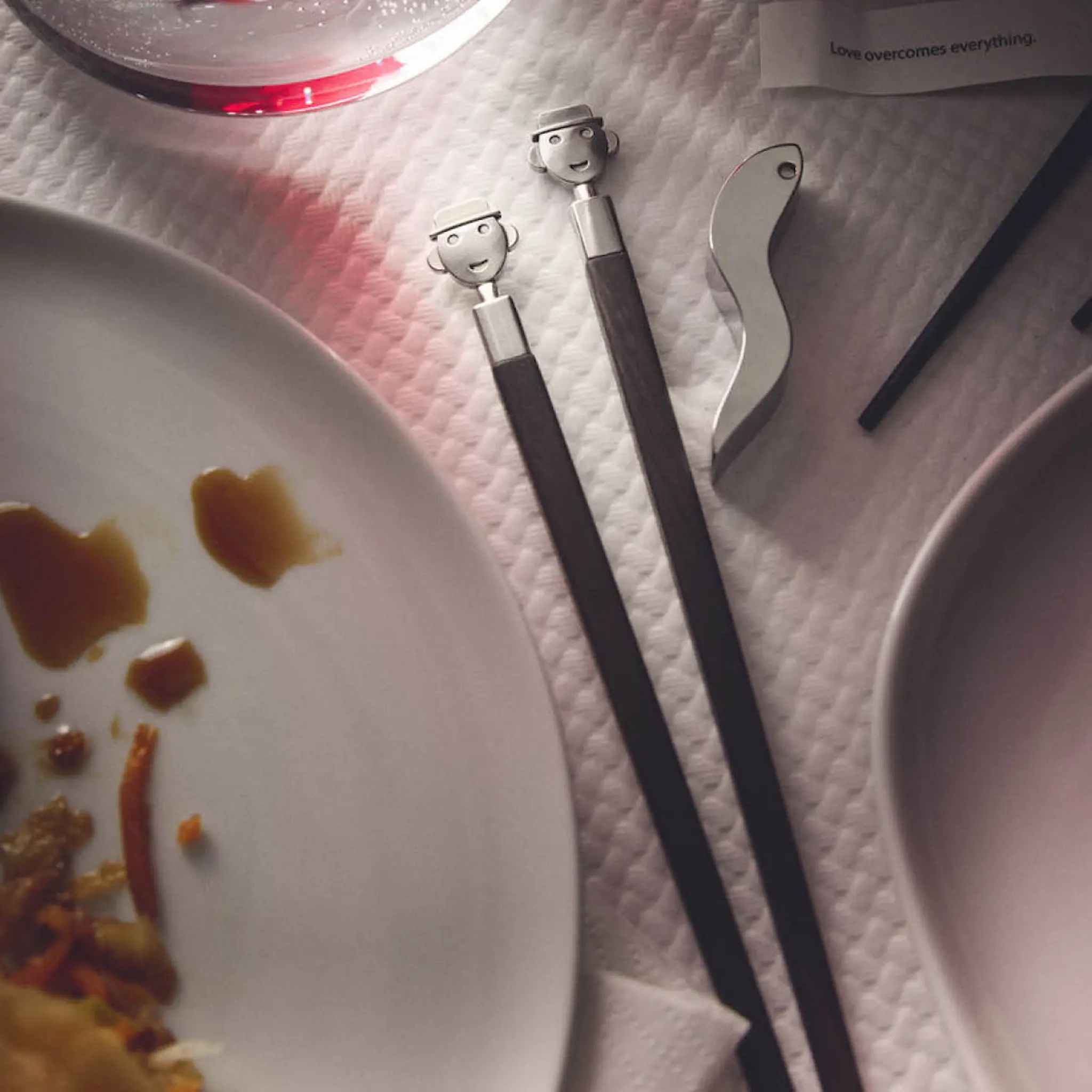 Alessi Alessandro M Syömäpuikot Musta/Teräs