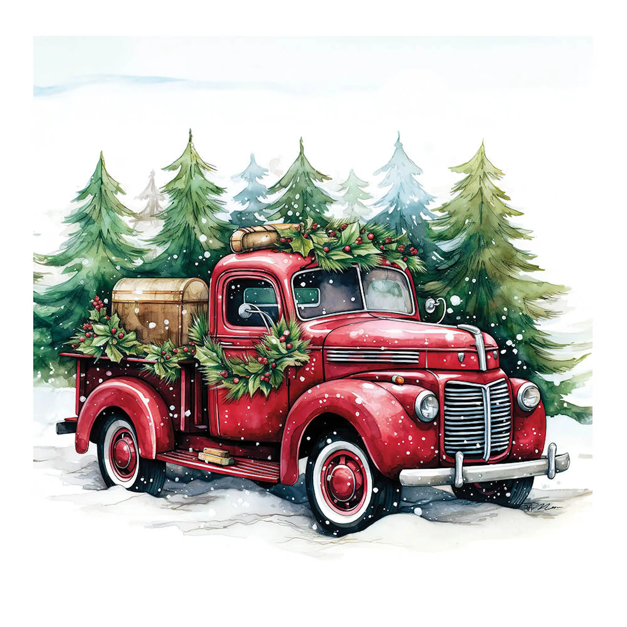 Ambiente Servett 33x33 cm 20-pack Van In The Snow