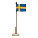 Bordsflagga med svensk flagga 30 cm ek